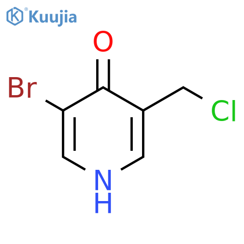 3-Bromo-5-chloromethyl-4-hydroxypyridine structure