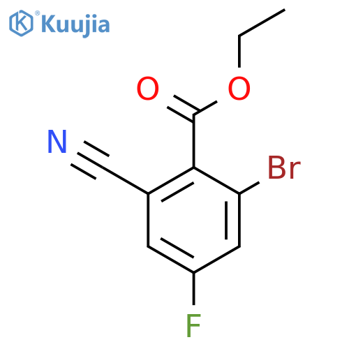 Ethyl 2-bromo-6-cyano-4-fluorobenzoate structure