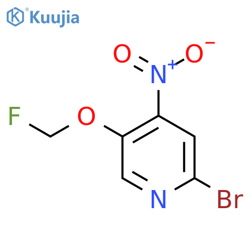 2-Bromo-5-fluoromethoxy-4-nitropyridine structure