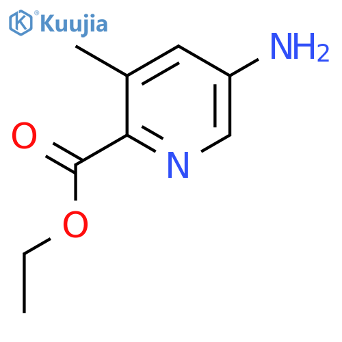 Ethyl 5-amino-3-methylpicolinate structure