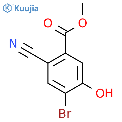 Methyl 4-bromo-2-cyano-5-hydroxybenzoate structure