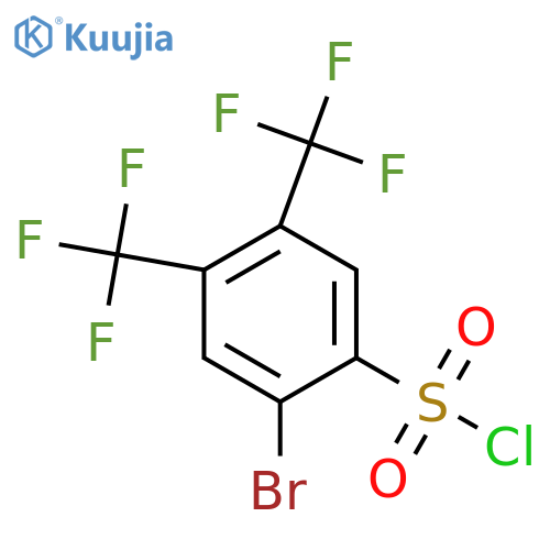 4,5-Bis(trifluoromethyl)-2-bromobenzenesulfonyl chloride structure