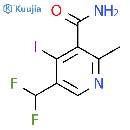 5-(Difluoromethyl)-4-iodo-2-methylpyridine-3-carboxamide structure