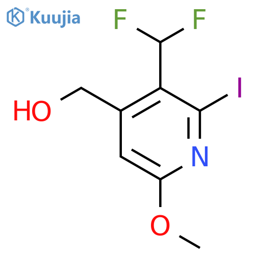 3-(Difluoromethyl)-2-iodo-6-methoxypyridine-4-methanol structure