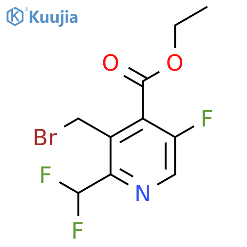 Ethyl 3-(bromomethyl)-2-(difluoromethyl)-5-fluoropyridine-4-carboxylate structure