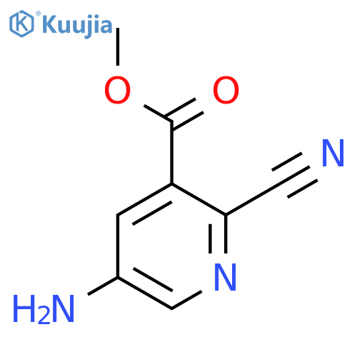 Methyl 5-amino-2-cyanonicotinate structure