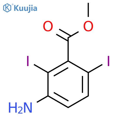 Methyl 3-amino-2,6-diiodobenzoate structure