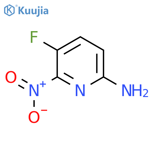 6-Amino-3-fluoro-2-nitropyridine structure