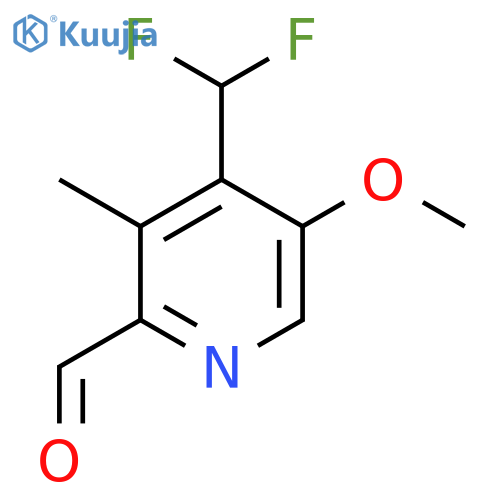 4-(Difluoromethyl)-5-methoxy-3-methylpyridine-2-carboxaldehyde structure