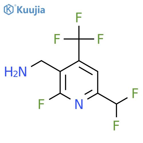 3-(Aminomethyl)-6-(difluoromethyl)-2-fluoro-4-(trifluoromethyl)pyridine structure