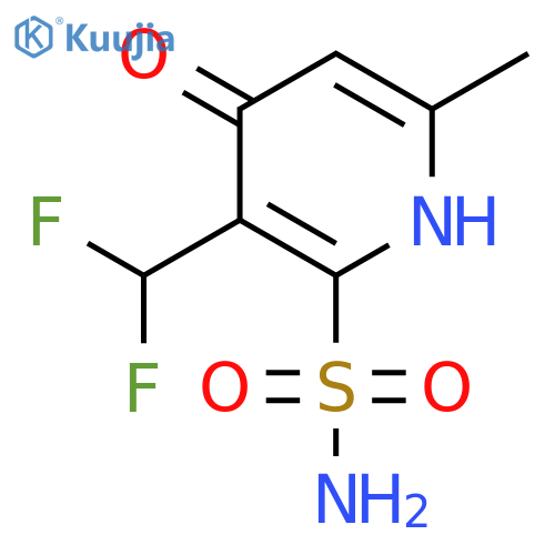 3-(Difluoromethyl)-4-hydroxy-6-methylpyridine-2-sulfonamide structure