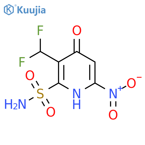 3-(Difluoromethyl)-4-hydroxy-6-nitropyridine-2-sulfonamide structure