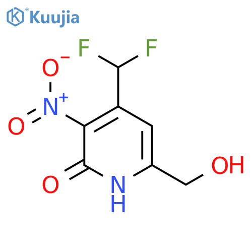 4-(Difluoromethyl)-2-hydroxy-3-nitropyridine-6-methanol structure