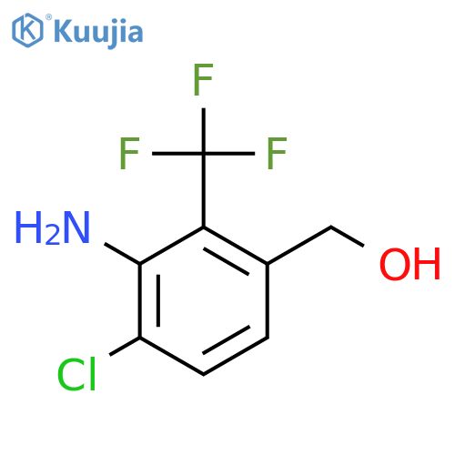 3-Amino-4-chloro-2-(trifluoromethyl)benzyl alcohol structure