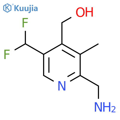 2-(Aminomethyl)-5-(difluoromethyl)-3-methylpyridine-4-methanol structure
