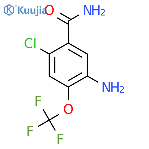 5-Amino-2-chloro-4-(trifluoromethoxy)benzamide structure