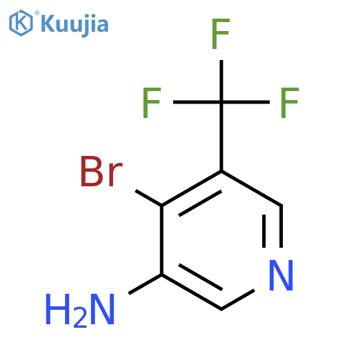 3-Amino-4-bromo-5-(trifluoromethyl)pyridine structure