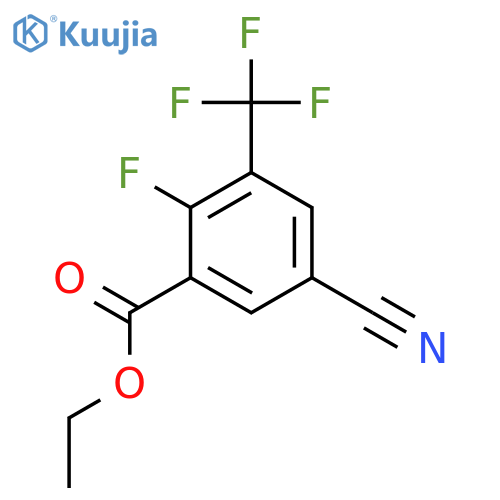 Ethyl 5-cyano-2-fluoro-3-(trifluoromethyl)benzoate structure