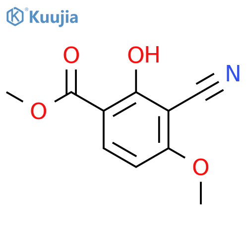 Methyl 3-cyano-2-hydroxy-4-methoxybenzoate structure