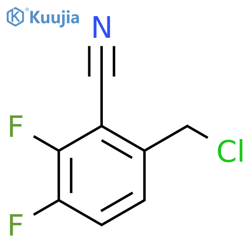 2-Cyano-3,4-difluorobenzyl chloride structure