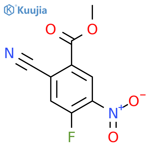 Methyl 2-cyano-4-fluoro-5-nitrobenzoate structure