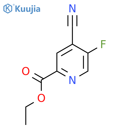 Ethyl 4-cyano-5-fluoropicolinate structure