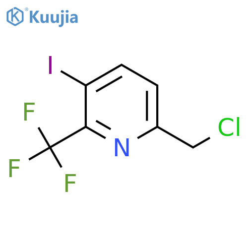 6-Chloromethyl-3-iodo-2-(trifluoromethyl)pyridine structure