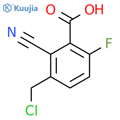 3-Chloromethyl-2-cyano-6-fluorobenzoic acid structure