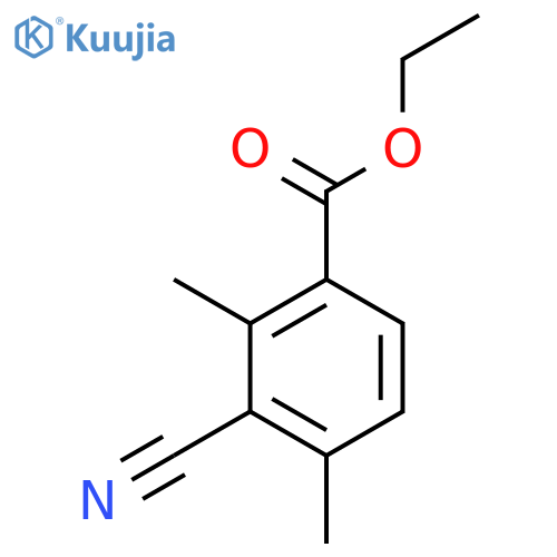 Ethyl 3-cyano-2,4-dimethylbenzoate structure