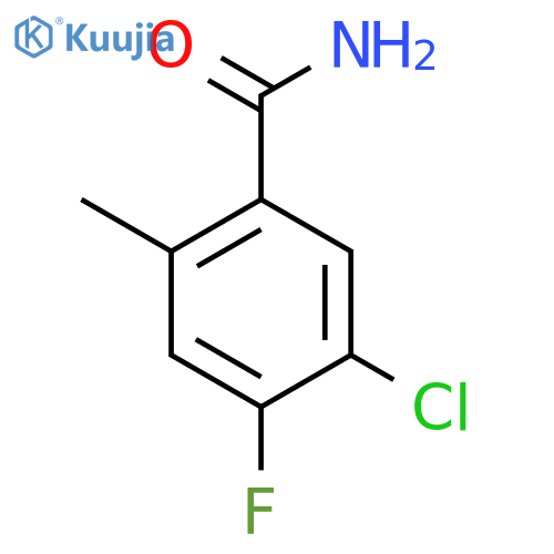 5-Chloro-4-fluoro-2-methylbenzamide structure