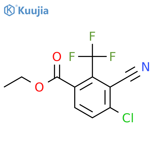 Ethyl 4-chloro-3-cyano-2-(trifluoromethyl)benzoate structure