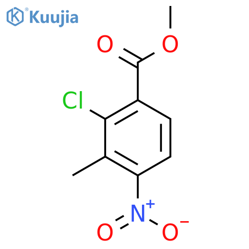 Methyl 2-chloro-3-methyl-4-nitrobenzoate structure