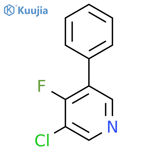3-Chloro-4-fluoro-5-phenylpyridine structure