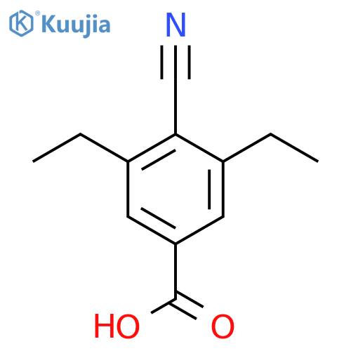 4-Cyano-3,5-diethylbenzoic acid structure