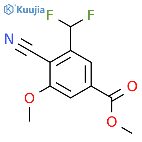 Methyl 4-cyano-3-difluoromethyl-5-methoxybenzoate structure