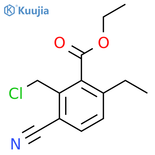 Ethyl 2-chloromethyl-3-cyano-6-ethylbenzoate structure