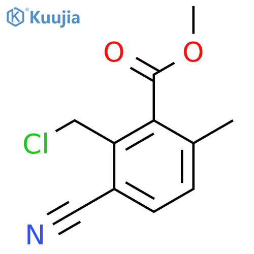Methyl 2-chloromethyl-3-cyano-6-methylbenzoate structure