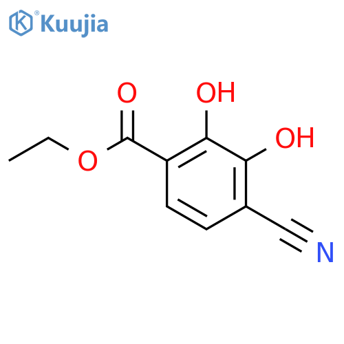 Ethyl 4-cyano-2,3-dihydroxybenzoate structure