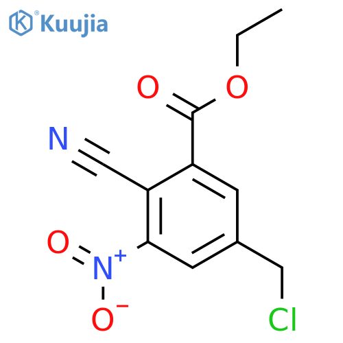 Ethyl 5-chloromethyl-2-cyano-3-nitrobenzoate structure