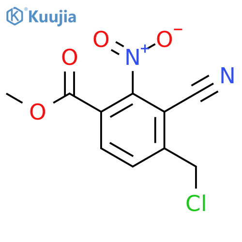 Methyl 4-chloromethyl-3-cyano-2-nitrobenzoate structure