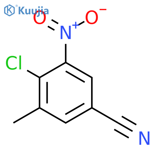 4-Chloro-3-methyl-5-nitrobenzonitrile structure