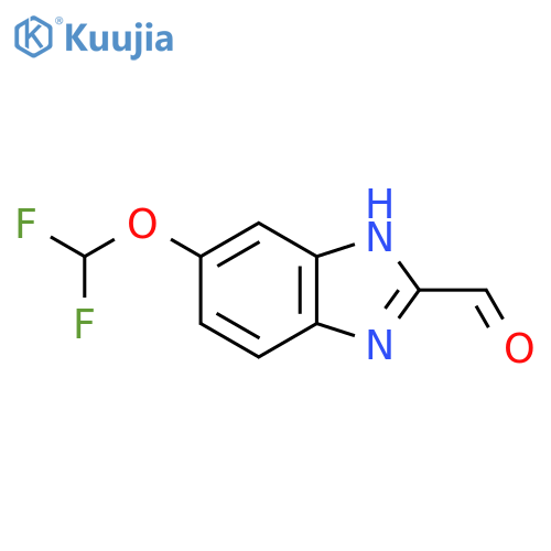 5-Difluoromethoxy-2-formyl-1H-benzimidazole structure