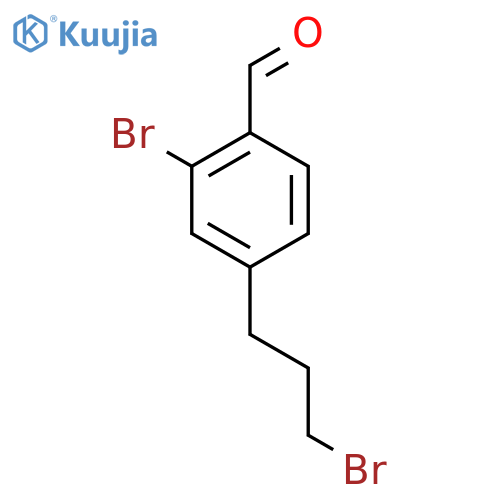 2-Bromo-4-(3-bromopropyl)benzaldehyde structure