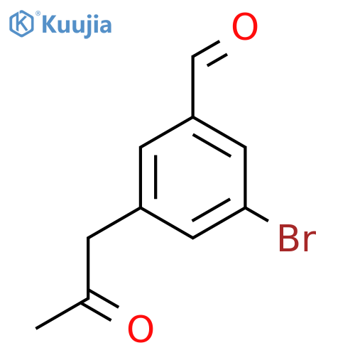 3-Bromo-5-(2-oxopropyl)benzaldehyde structure