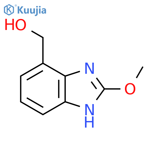 4-Hydroxymethyl-2-methoxy-1H-benzimidazole structure