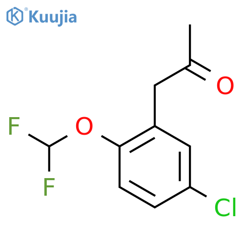 1-(5-Chloro-2-(difluoromethoxy)phenyl)propan-2-one structure