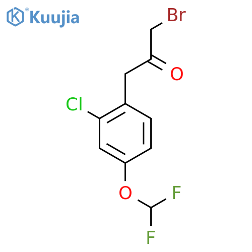 1-Bromo-3-(2-chloro-4-(difluoromethoxy)phenyl)propan-2-one structure