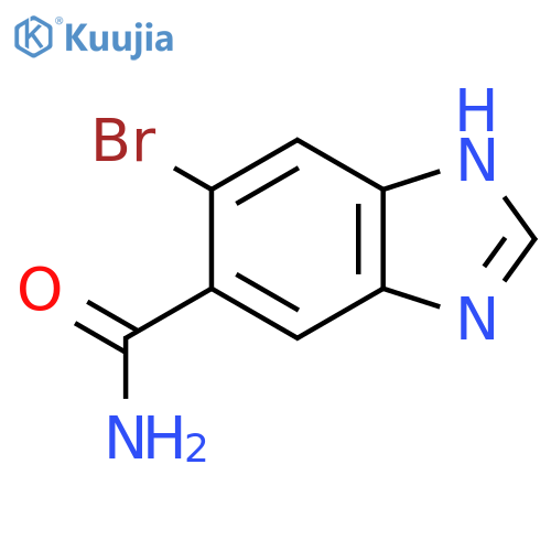 5-Bromo-1H-benzimidazole-6-carboxamide structure
