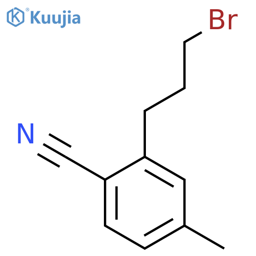 2-(3-Bromopropyl)-4-methylbenzonitrile structure