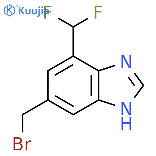 6-Bromomethyl-4-difluoromethyl-1H-benzimidazole structure
